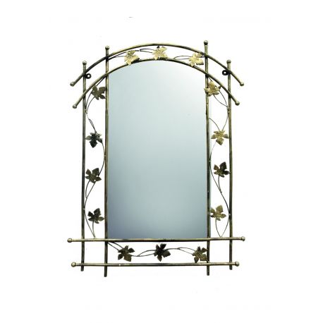 Kovové dekoračné zrkadlo Bambus M-059